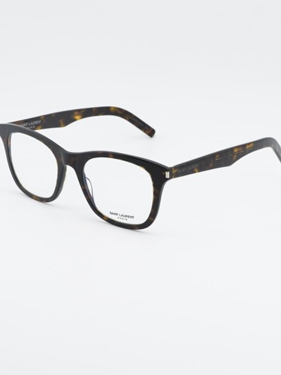 Saint Laurent SL286 SLIM 002 Eyeglasses Havana 50mm Square Frame main image 5